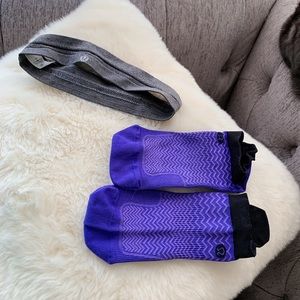 Like new lululemon headband and socks